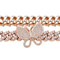Butterfly Miniature Pavé Necklace