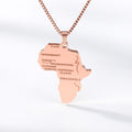 Africa Map Pendant Necklace For Both Women Ethiopian Jewelry - [monabypearl]