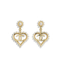 Pearly Heart earrings